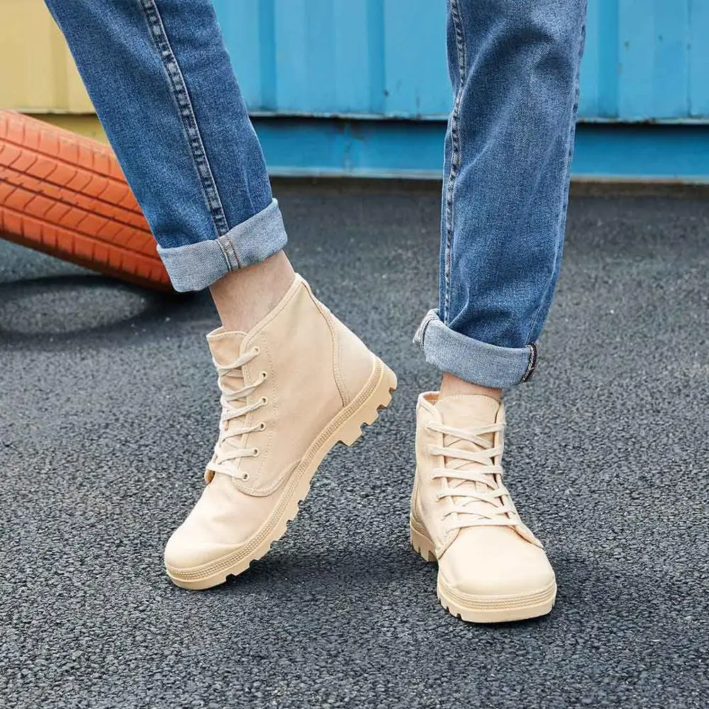 Xiaomi mijia Uleemark high-top fashion tooling shoes canvas shoes non-slip wear-resistant tire sole