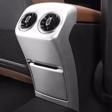 ABS Plastic Chrome Rear Air Condition Outlet Vent Frame Panel Trim Cover For Mercedes Benz A Class 2019 Accessories Car Styling for mitsubishi eclipse cross 2018 abs plastic interior rear air vent outlet panel cover trim 1pcs car styling accessories