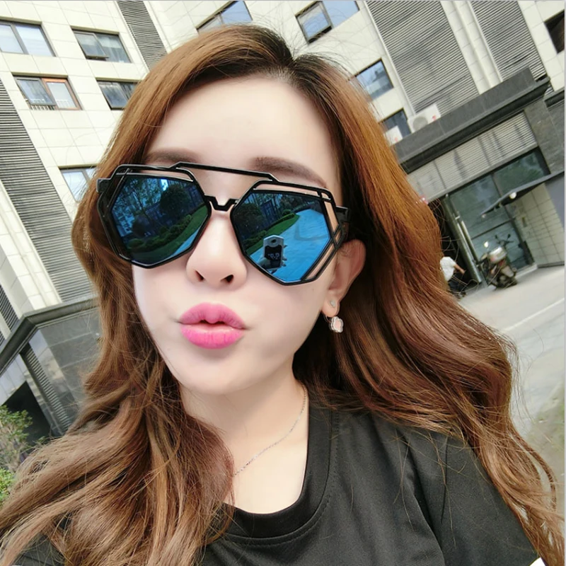 New fashion sunglasses Korean retro hollow sunglasses personalized