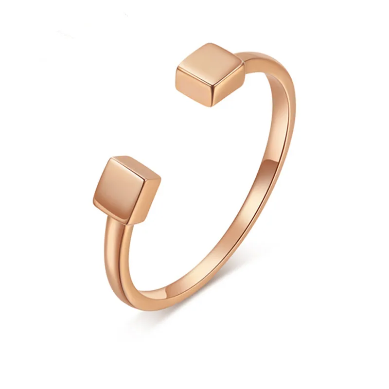

VOJEFEN Fashionable 18K Gold Knuckle Adjustable Open Ring Fine Jewelry K Gold Open Adjustable Ring for Women Men 2019