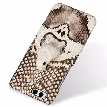 

wangcangli brand phone case real snake head back cover phone shell For Xiaomi Mi 6 full manual custom processing