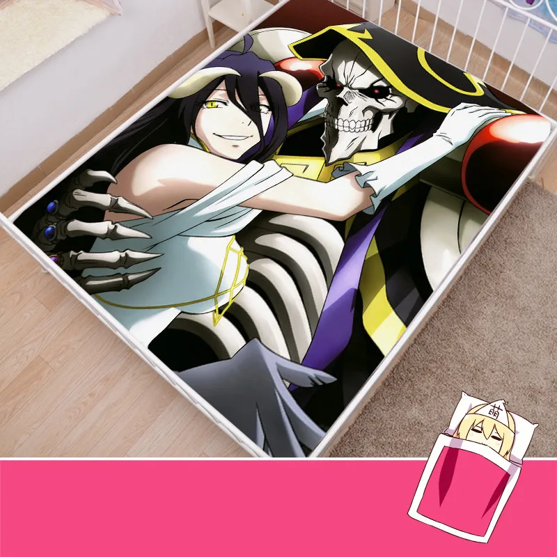 Anime Cartoon Overlord Mattress Cover Fitted Sheet cover bedspread counterpane | Дом и сад