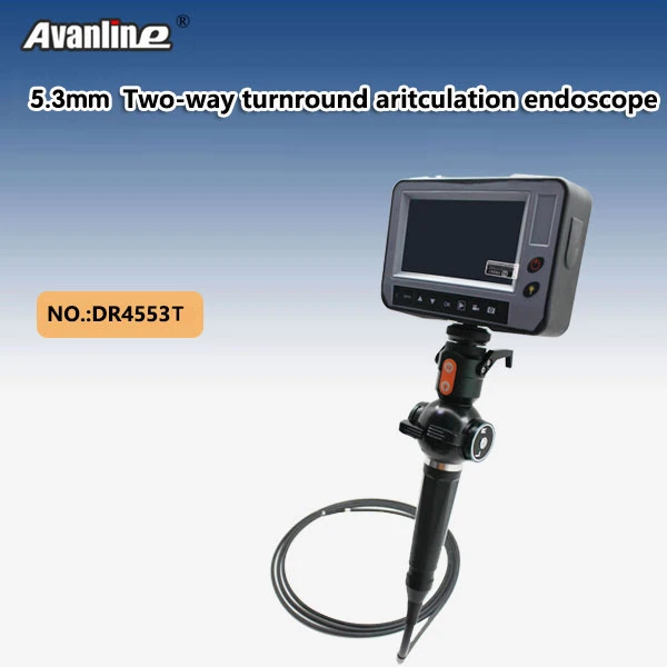 

4.3''LCD Industry Video Borescope OD 5.3mm Two-way Turnround Aritculation Industrial Inspection Camera Endoscope DR4553T