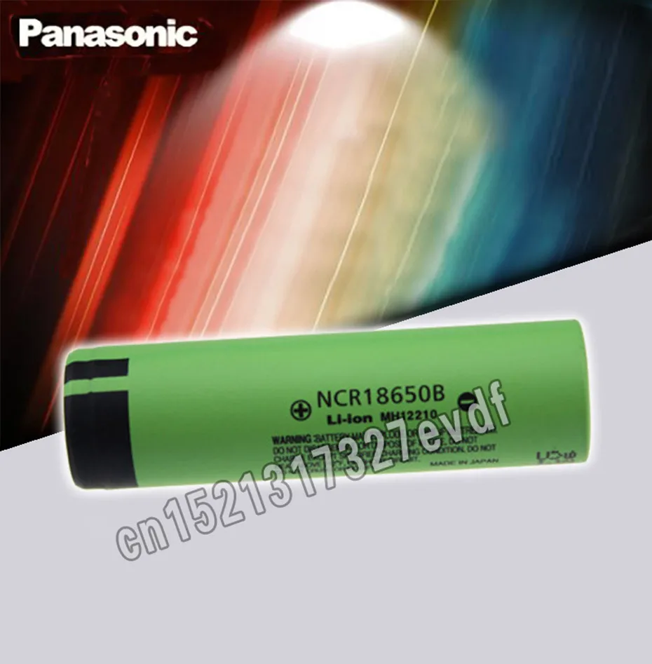 Panasonic, 3,7 v 18650 3400mah литиевая аккумуляторная батарея NCR18650B для фонариков, тормозов компьютеров