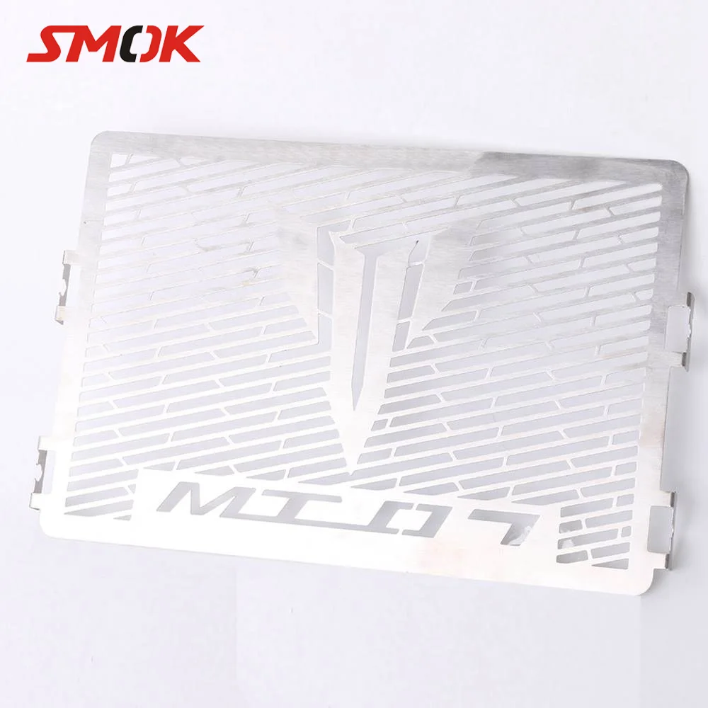 SMOK For Yamaha MT-07 MT 07 MT07 FZ-07 2014-2017 Motorcycle Stainless Steel Radiator Grille Guard Gill Cover Protector | Автомобили и