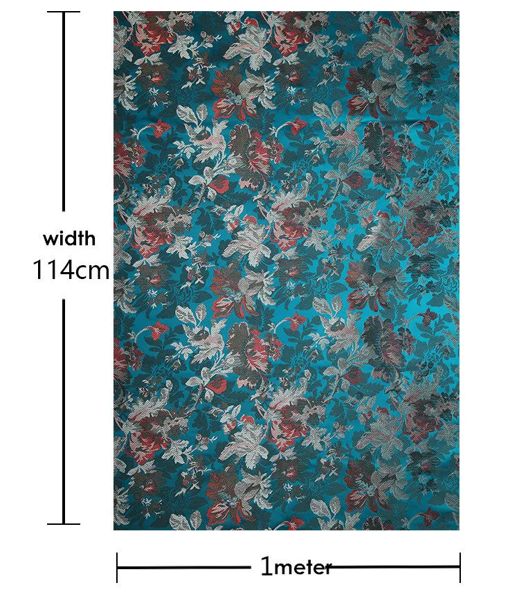 CF270 1 ярд 4 цвета в китайском стиле цветочный жаккард парча ткань сумка Ципао Cheongsam для женщин Ткань DIY материал для шитья