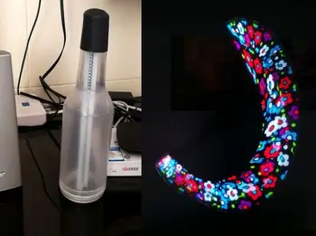 

Bartender performance bottle, BAR pixel poi,full-color picture performance bottle props, programmable bar performance props