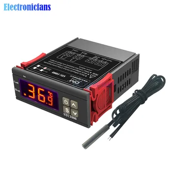 

STC-1000 DC 12V-72V AC 110V-220V LED Digital Thermostat Temperature Controller With Heater and Cooler waterproof probe sensor
