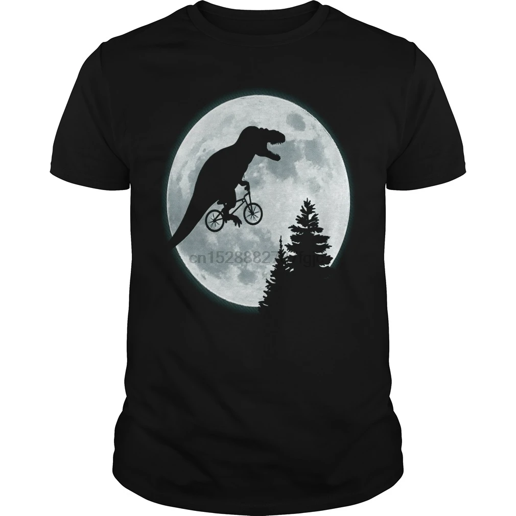 

Men tshirt Short sleeve TRex Moon TShirt for Men Women cool Women t-shirt