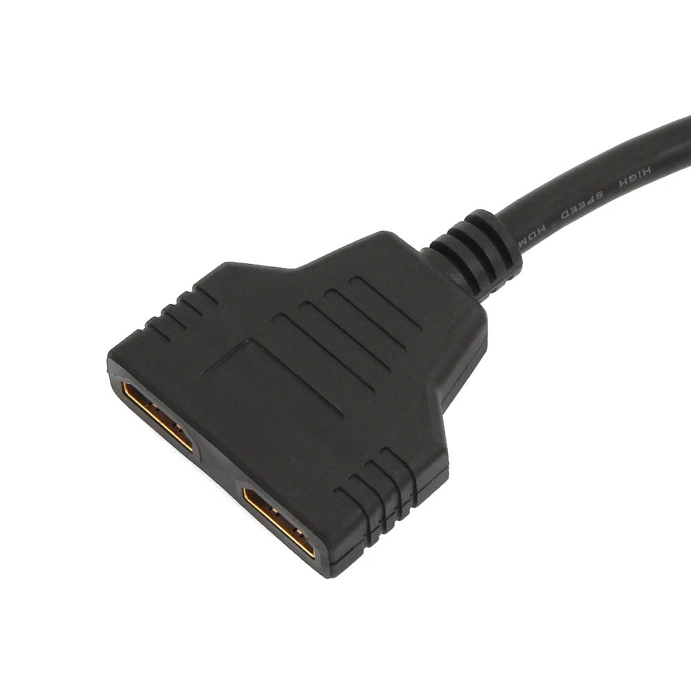 Кабель разветвитель HDMI 1 Male To Dual 2 Female Y Splitter адаптер в HD LED LCD TV 30 см сплиттер