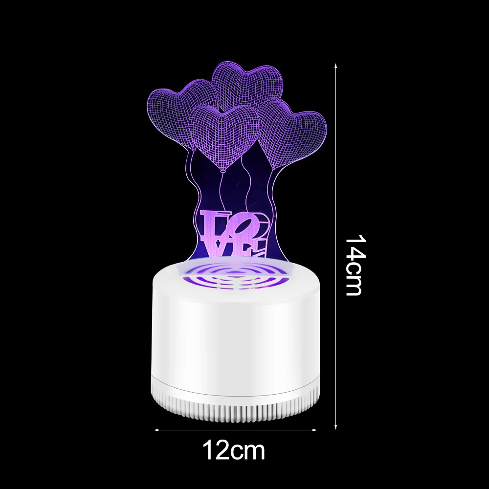 IVYSHION электронная лампа-убийца комаров, бесшумная, для помещений, USB, перезаряжаемая, Анти Москитная, светодиодный, противомоскитная, ловушка для насекомых, 3D форма