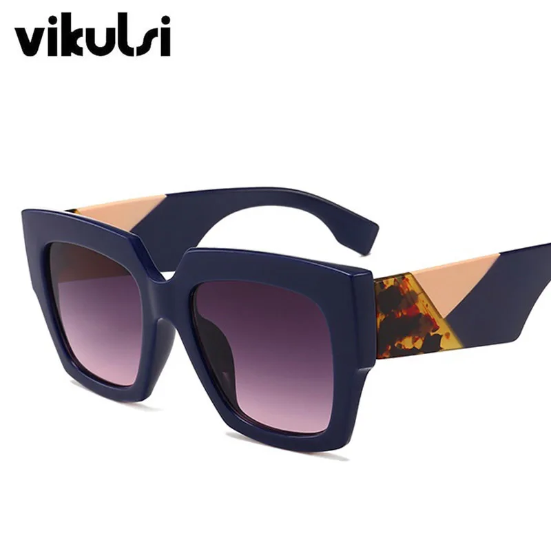 Весенние Стильные негабаритные женские солнцезащитные очки кошачий глаз, женские брендовые дизайнерские трендовые женские градиентные солнцезащитные очки UV400, винтажные очки