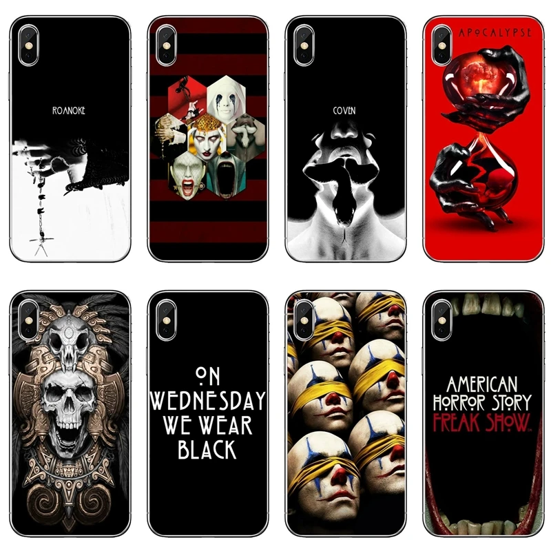 

American horror story season slim Soft accessories phone cover case For Apple iPhone X XR XS Max 8 7 6s 6 plus SE 5s 5c 5 4s 4