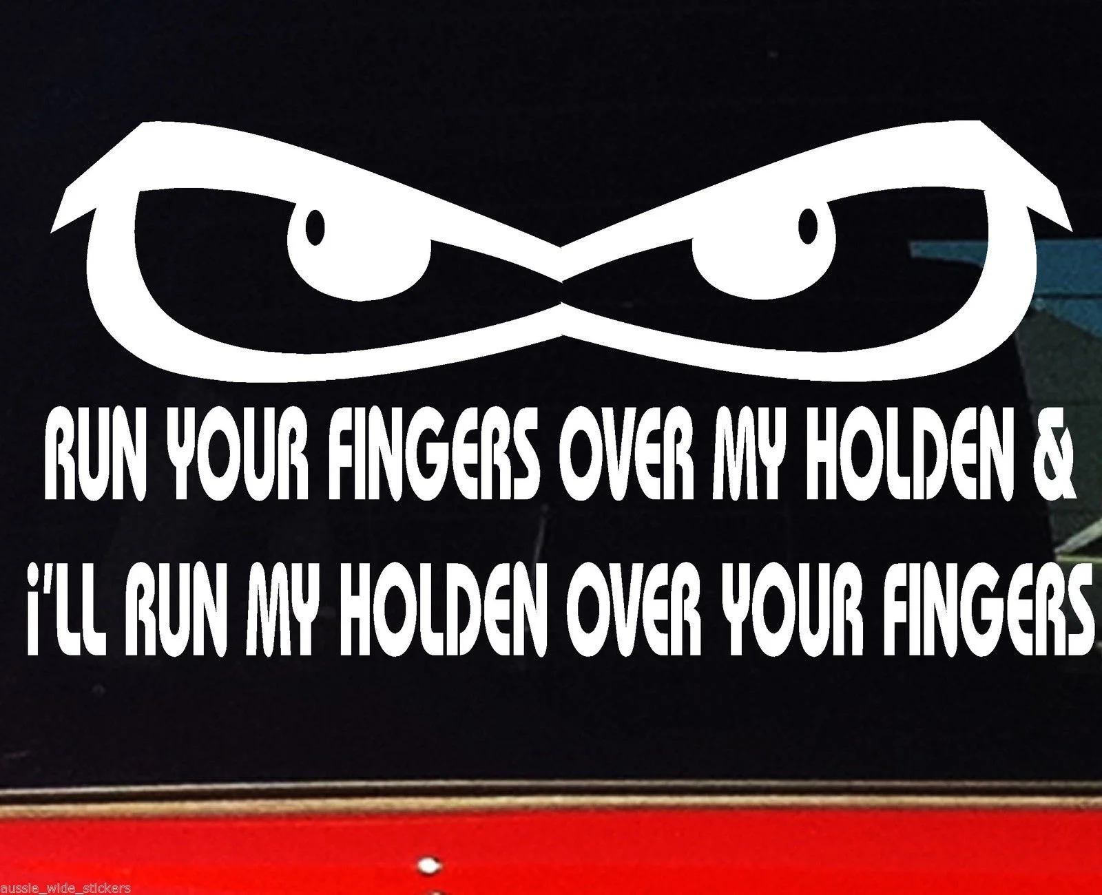 New 20cm Funny window ute wagon vinyl cut decal Stickers RUN MY HOLDEN