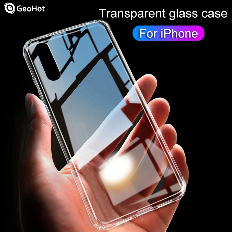 Закаленное стекло чехол для iPhone 6 7 8 плюс X XS MAX XR чехол из стекла чехол для iPhone 7 x R 6 8 плюс xs max чехол для телефона i чехол для телефона 7
