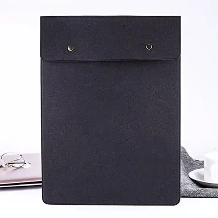 Офисный бизнес кожаный мешок для документов A4 важный контракт файл Органайзер Сумка для документов - Цвет: Черный