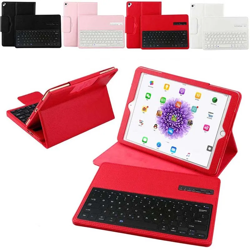 

Wireless Bluetooth Keyboard Leather Case For iPad Pro 12.9 inch 2017 A1670 A1671 A1821 Removable Keyboard Tablet Stand Cover