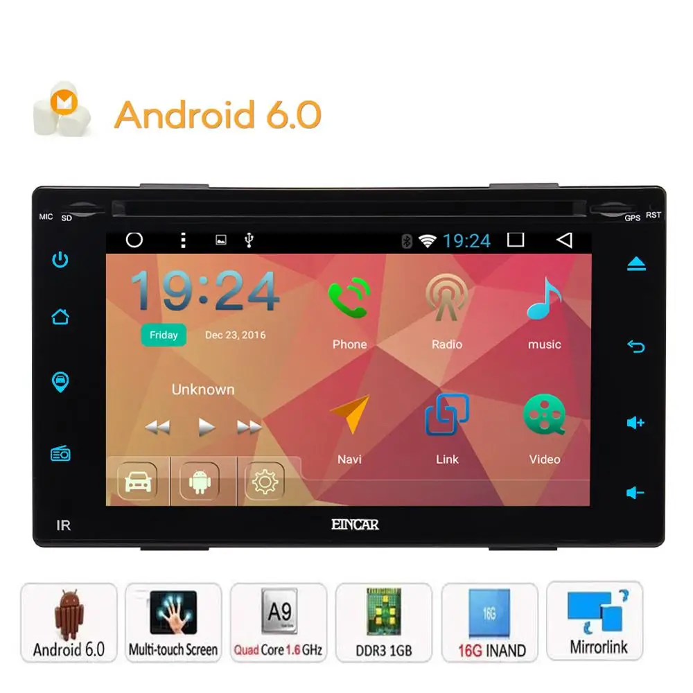 Flash Deal Universal 2 din GPS Car DVD GPS Player Radio Android 6.0 Wifi Bluetooth GPS Navigation double tow 2din car dvd multimedia player 2