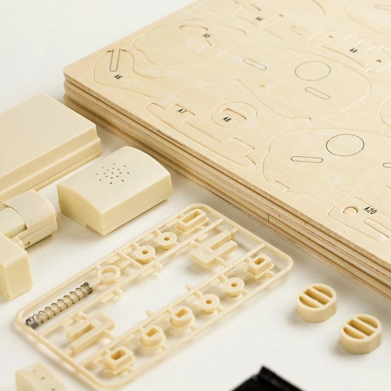 Robotime DIY 3D деревянная головоломка с дистанционным управлением звуком динозавра