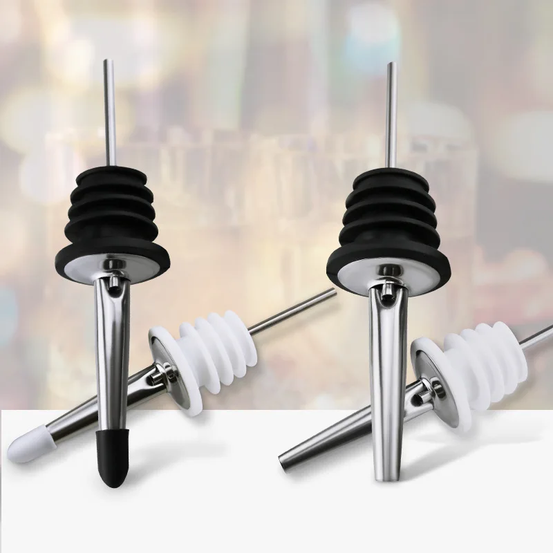 

10.5cm stainless steel curved mouth wine mouth stopper pourer oil bottle stopper bar western restaurant wine supplies
