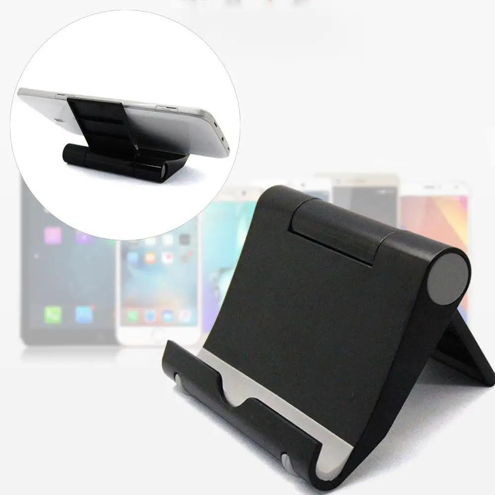 

Mini Mobile Phone Holder Foldable Cell Phone Holder Universal Phone Stand for Redmi Huawei Oneplus Black