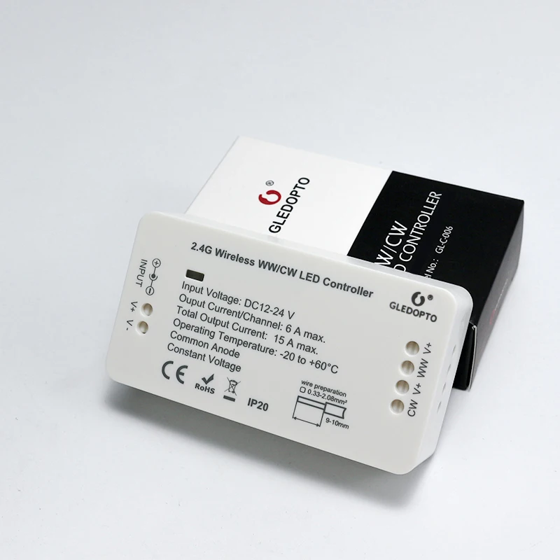 DC12V - 24V ZIGBEE bridge Led Controller Zigbee Light Link Warm white / white LED dimmer strip Controller ZLL phone app control