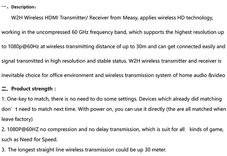 Measy w2h ТВ-карты адаптер беспроводной HDMI Extender HDMI WIFI Дисплей приемник DLNA трансляцию miracast airmirroring chromecast EZcast