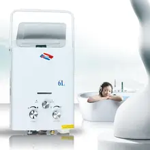 Теперь только 60 usd! 6 л газовый водонагреватель для сжиженного нефтяного газа, горячая распродажа, ограничено по времени, для Термостатической безрезервуарной мгновенной ванны, бойлер, насадка для душа
