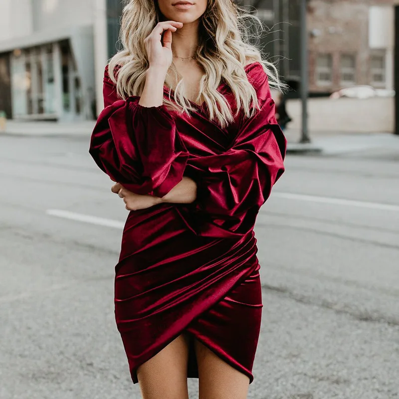 Украина бросился Лидер продаж прямые Половина Платье ZANZEA для женщин Бесплатная доставка Осень 2019 г. Европейский стильный принт v-образным