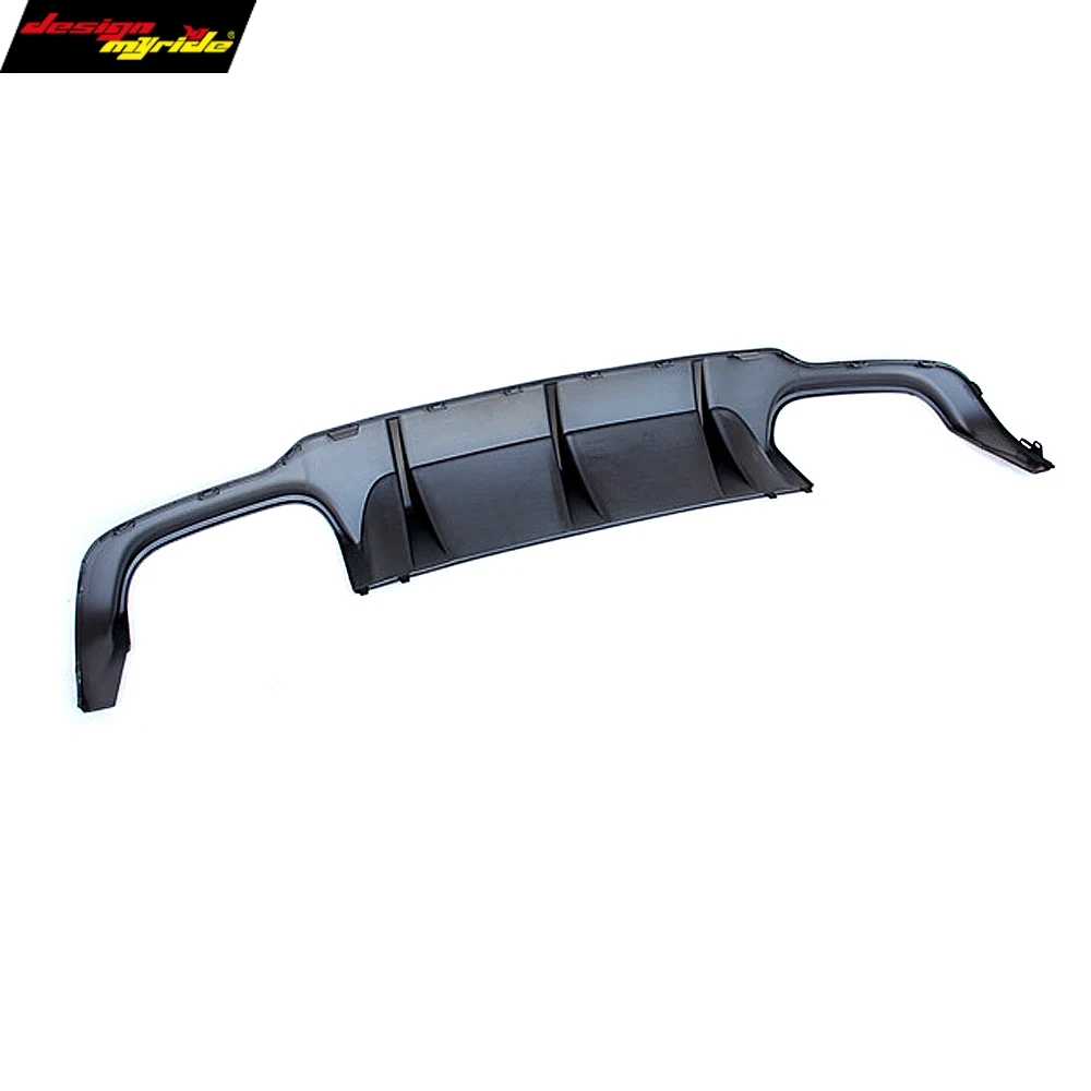 Difusor de labios de parachoques trasero W204 c63 estilo PP plástico para Mercedes Benz C180 C200 C250 C280 C300 C350 difusor de labios Y C63 parachoques 12-14