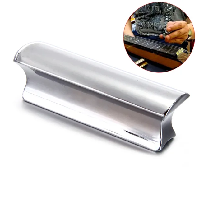 Metal Guitar Slide Steel Solid Stainless Tone Bar Guitarra Hawaiian