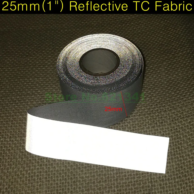 HI VISIBILITY REFLECTIVE SEW ON TAPE 25MM FREE P&P 5MTRS 