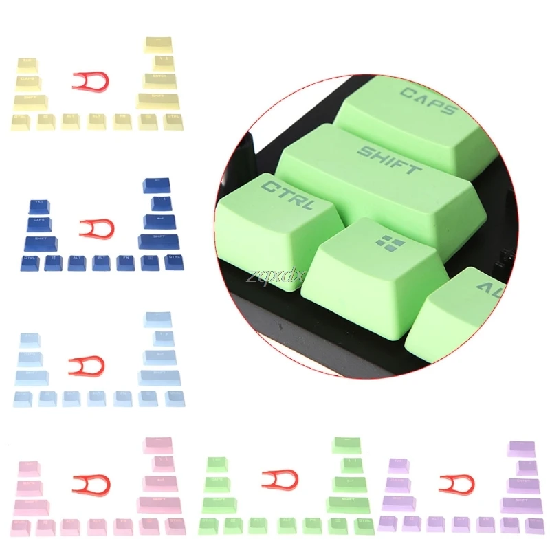 

14 Key Caps Multicolor PBT Mechanical keyboards Keycap For Cherry MX Z09 Drop ship