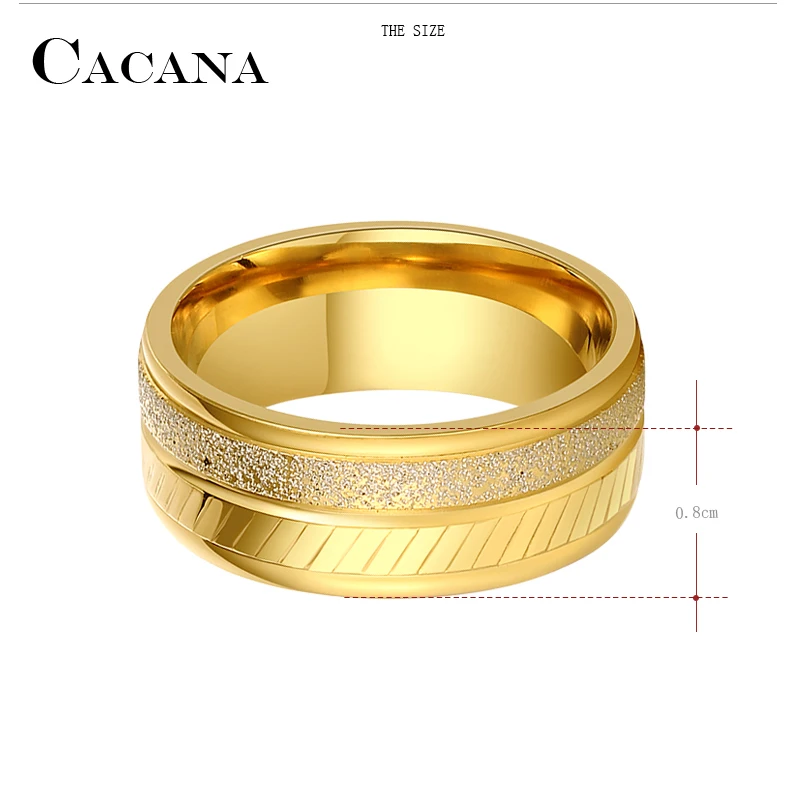 CACANA Stainless Steel Rings For Women Outstanding Personalized Fashion Jewelry Wholesale NO.R85