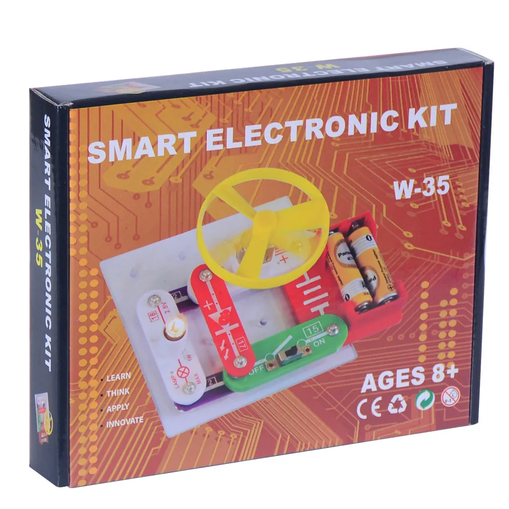 

Mtele Hot Smart ELectronic Kit Innovation Educational Building Block Circuits DIY Kids Toys Physical Learning Machine