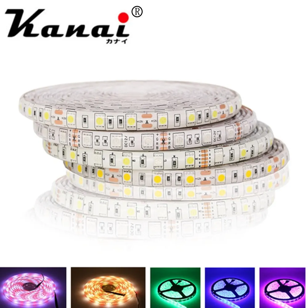Светодиодная RGB ленсветильник 12 В постоянного тока 5050 SMD 5 м/лот не является
