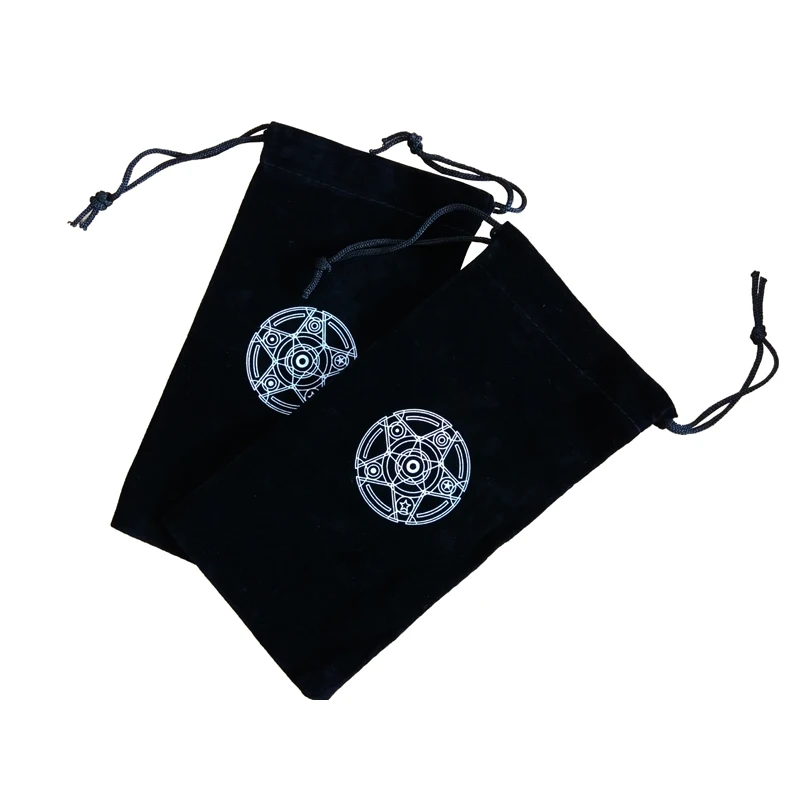 

1 PC Special Velvet Tarot Card Storage Bag Six-Pointed Star Pattern Beam Pockemeon Cards Dixit Loading Various Board Game Cards