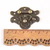 Antique Brass Wooden Case hasp Vintage Decorative Jewelry Gift Box Suitcase Hasp Latch Hook Furniture Buckle Clasp Lock CP2264 ► Photo 3/6