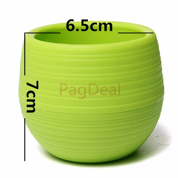 Colourful Round Pot06