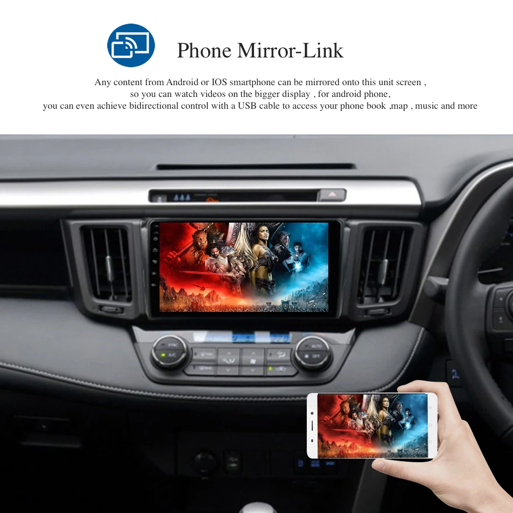 Excellent Car Android 9.0 GPS Navi for Toyota RAV4 auto-radio RHD 2015 2016 2017 2018 Right-hand drive multimedia 4Gb+32Gb PX5 8-Core USB 2