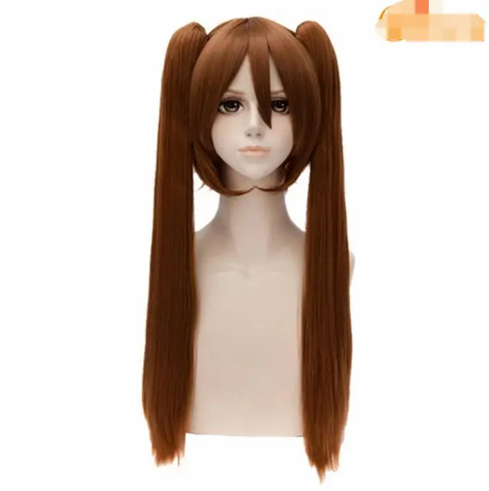 

Aicos Japanese Anime Custume Cosplay Twin-tails Wig for Linali Lee Brown 60cm