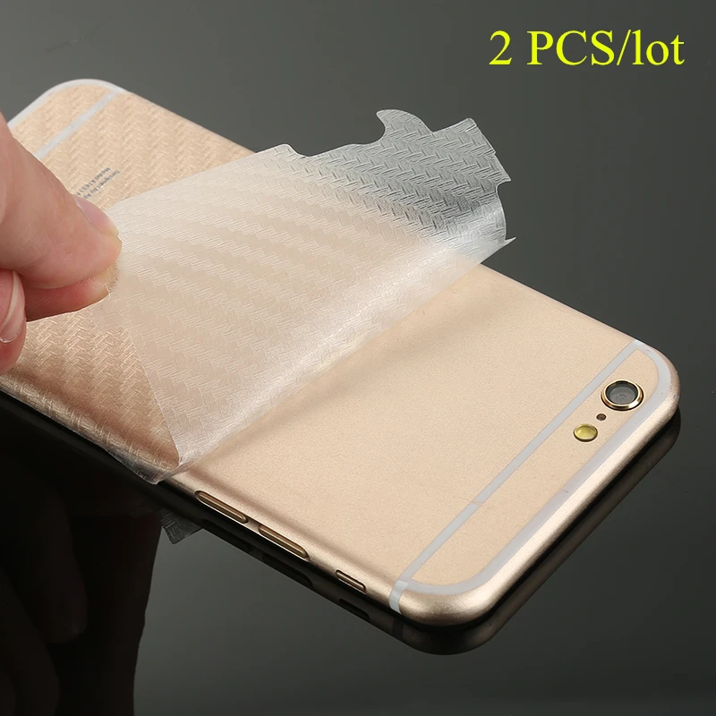 

2pcs/lot Clear 3D Carbon Fiber Back Protector Film For iPhone X 7 8 PLUS 6 6S 5 5s Durable Film For iPhone XS MAX XR Cover Case