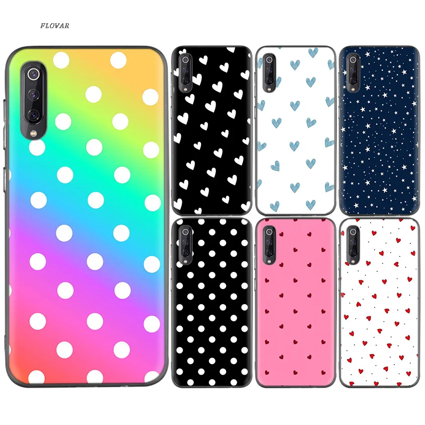 

Polka Dot Full Protection Soft TPU Case For Xiaomi Redmi K20 Y3 7A S2 6A Note 7 7S 6 5 Pro Xiomi 9T 8 A2 lite F1 Cover