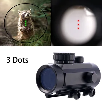 

Magorui 1x30 Red Green Dot ShockProof Rifle Crossbow Sights Scope 3 Dots Sight 3 Points