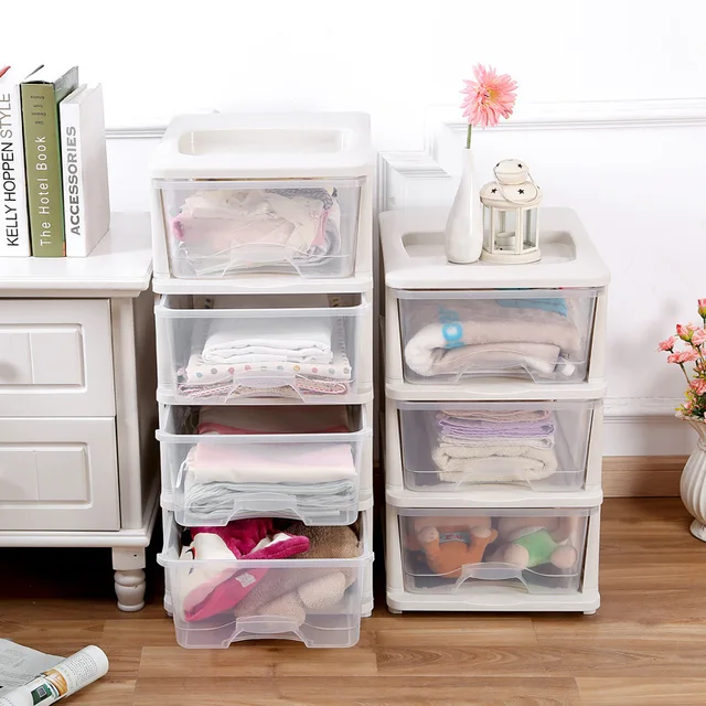 Cheap plastic drawer storage storage box large transparent