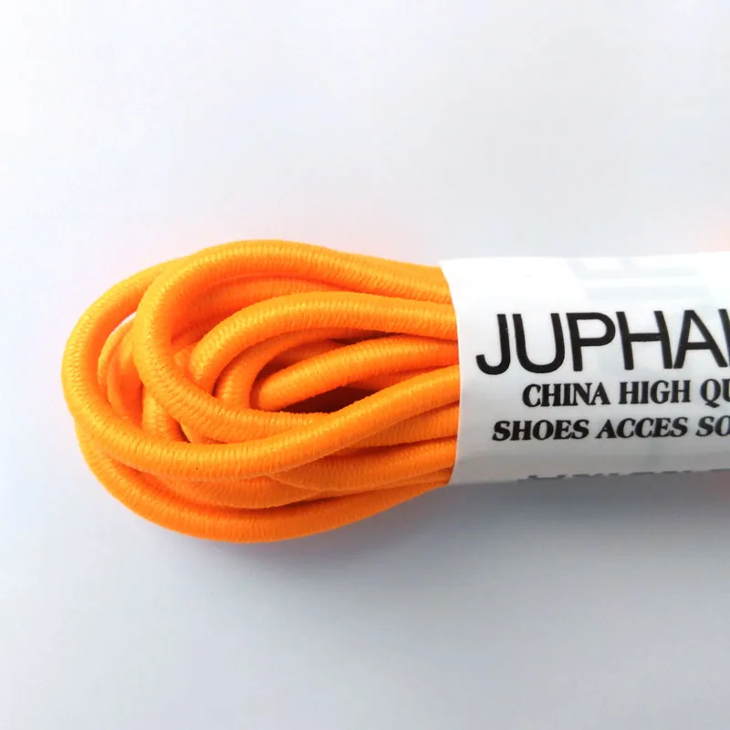 JUP 1-50 Pairs Golden Yellow Fashion Lace-free Tie Locking Shoes Elastic Laces Shoestring Laces Jogging Triathlon Sports Fitness
