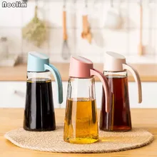 NOOLIM оливковое масло и бутылка для уксуса масляные корочки и соевый диспенсер для соусов герметичная стеклянная бутыль для масла 500 мл стеклянная бутылка кухонные инструменты