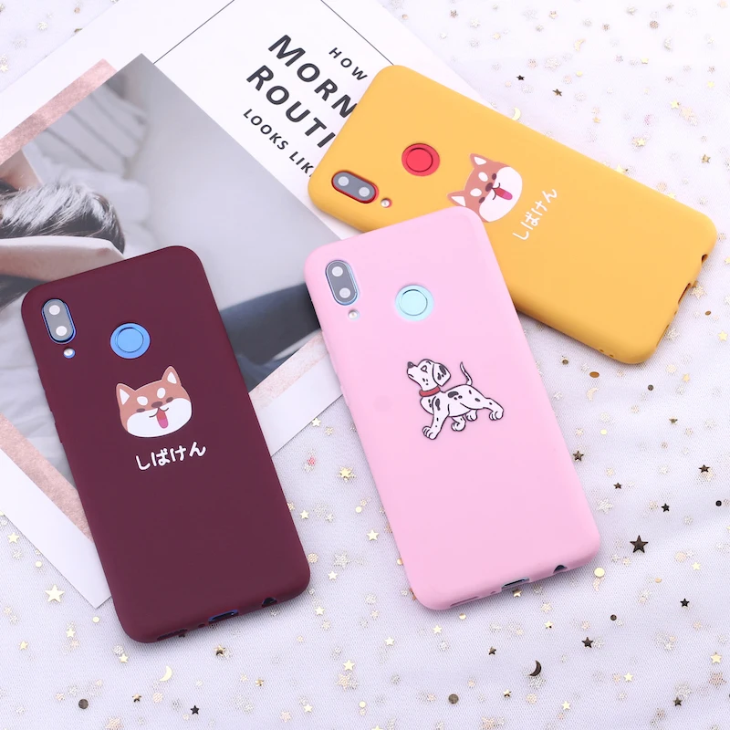 Для samsung S8 S9 S10 S10e Plus Note 8 9 10 A7 A8 Akita Dalmatian Шиба ину Мопс щенок силиконовый чехол для телефона Capa Fundas Coque