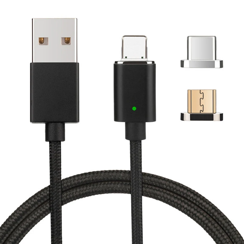 USB Type C/IOS/Micro 3 в 1 Магнитный кабель быстрое зарядное устройство адаптер зарядный