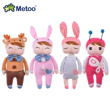 Genuine Metoo 8 styles Angela plush toys Lace Bunny Plush Rabbit Stuffed Kids Dolls with Gift Box for girl gift children toys